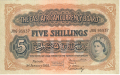 East Africa 5 Shillings,  1. 1.1955